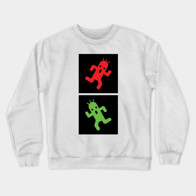 Cactuar Needletime Red Light Green Light Crewneck Sweatshirt by inotyler